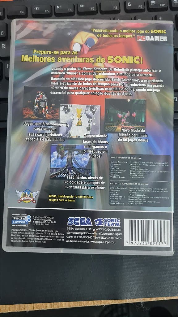 Jogo Sonic DX  Pc Original Mídia Fisica Lacrado – imagem 5