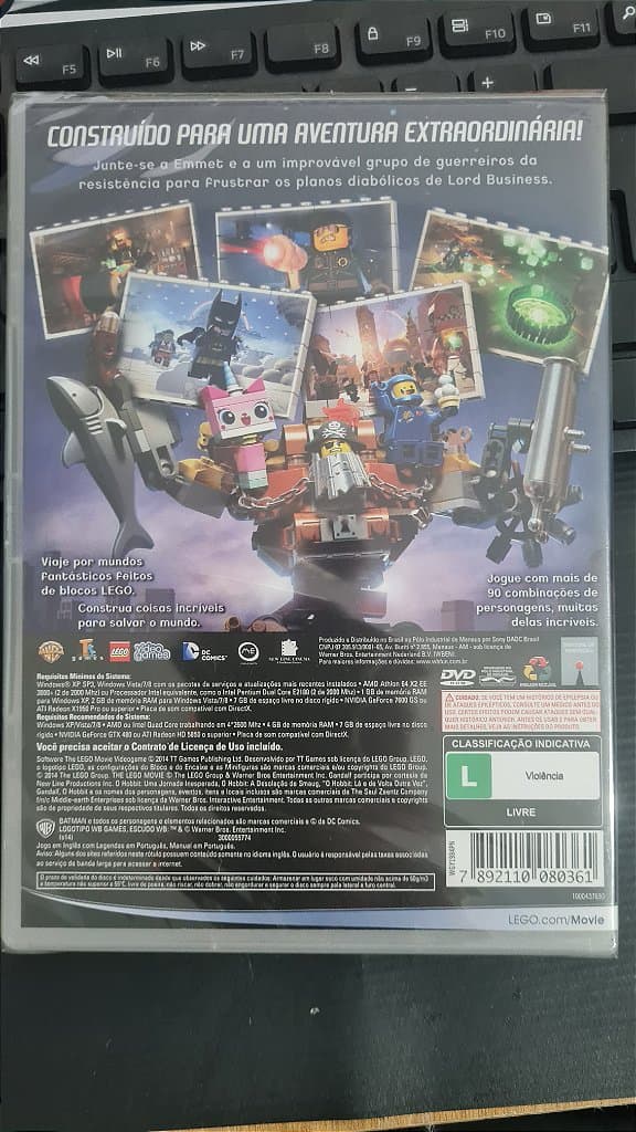 Jogo Lego The movie  Pc Original Mídia Fisica Lacrado – imagem 3