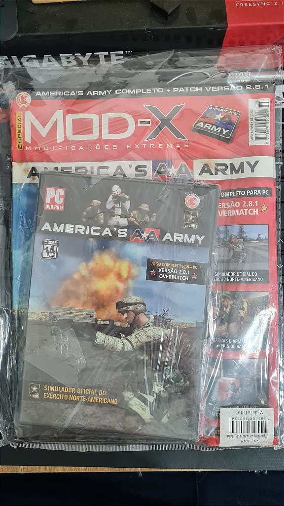 Jogo Revista Mod X Americas Army Pc Original Mídia Fisica Lacrado – imagem 2