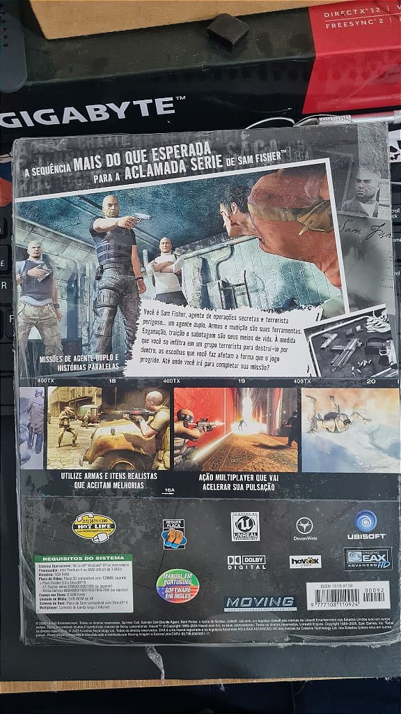 Jogo Revista Full games splinter cell double agent Pc Original Mídia Fisica Lacrado – imagem 4