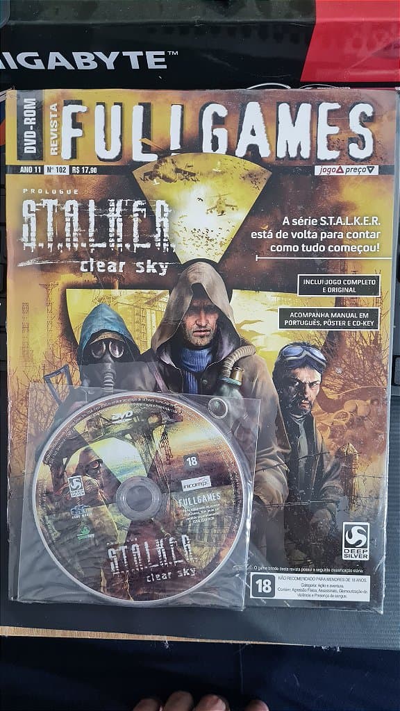 Jogo Revista Full games stalker clear sky Pc Original Mídia Fisica Lacrado
