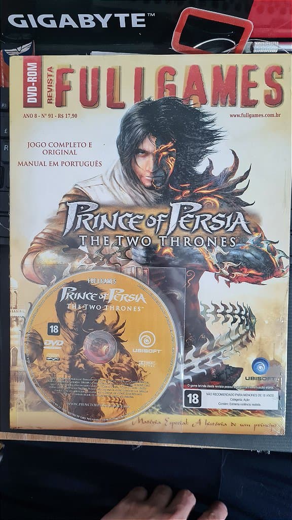 Jogo Revista Full games prince of persia the two thrones Pc Original Mídia Fisica Lacrado