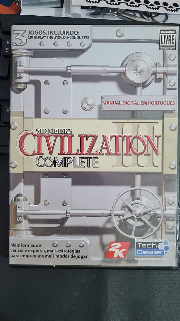 Jogo Civilization 3 complete  Pc Original Mídia Fisica Lacrado