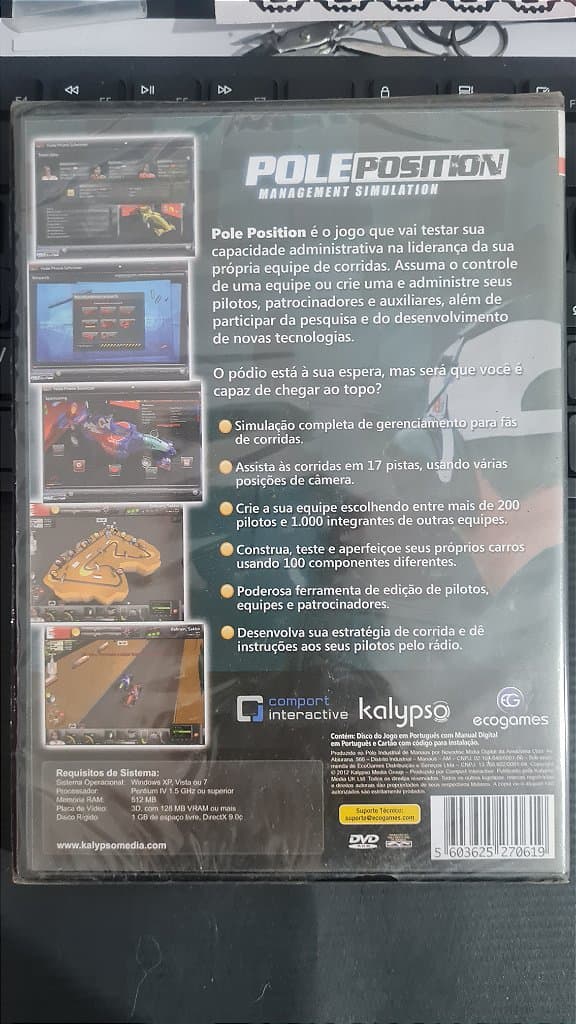 Jogo Pole position management simulation Para Pc Midia Fisica Lacrado – imagem 2