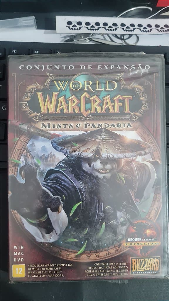 Jogo World of warcraft mists of pandaria expansão Para Pc Midia Fisica Lacrado
