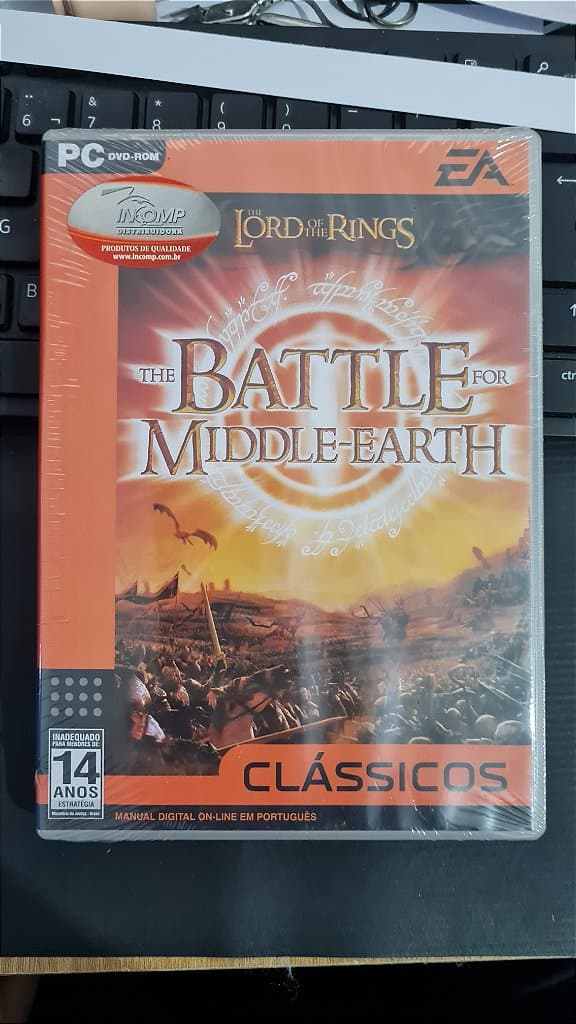 Jogo Lord of the Rings BAttler for middle-earth Pc Original Mídia Fisica Lacrado