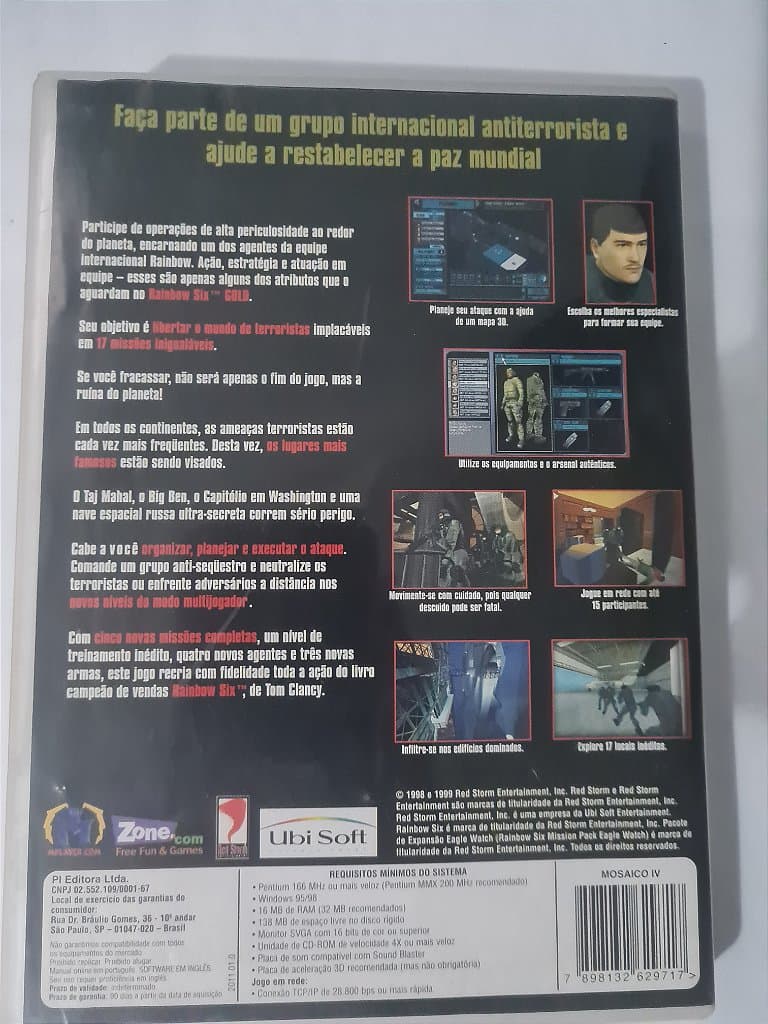 Jogo para PC Rainbow Six Gold Original – imagem 2
