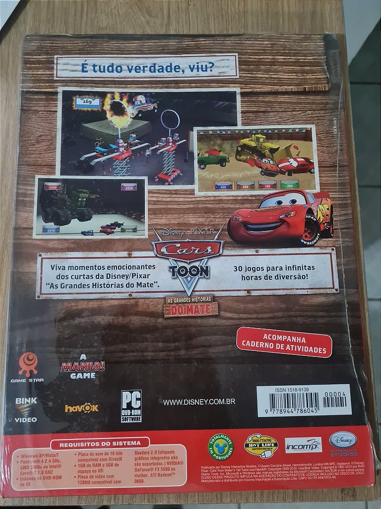 Jogo pc full games carros toon Original – imagem 2