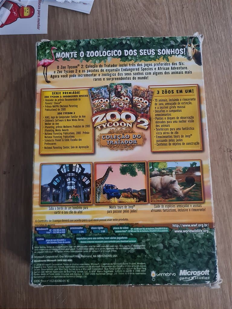 Jogo Pc Zoo Tycoon 2 Edição do Tratador Original – imagem 4