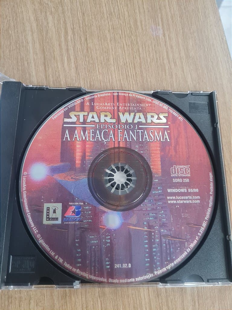 Jogo Pc Starwars a ameaça fantasma Original – imagem 2
