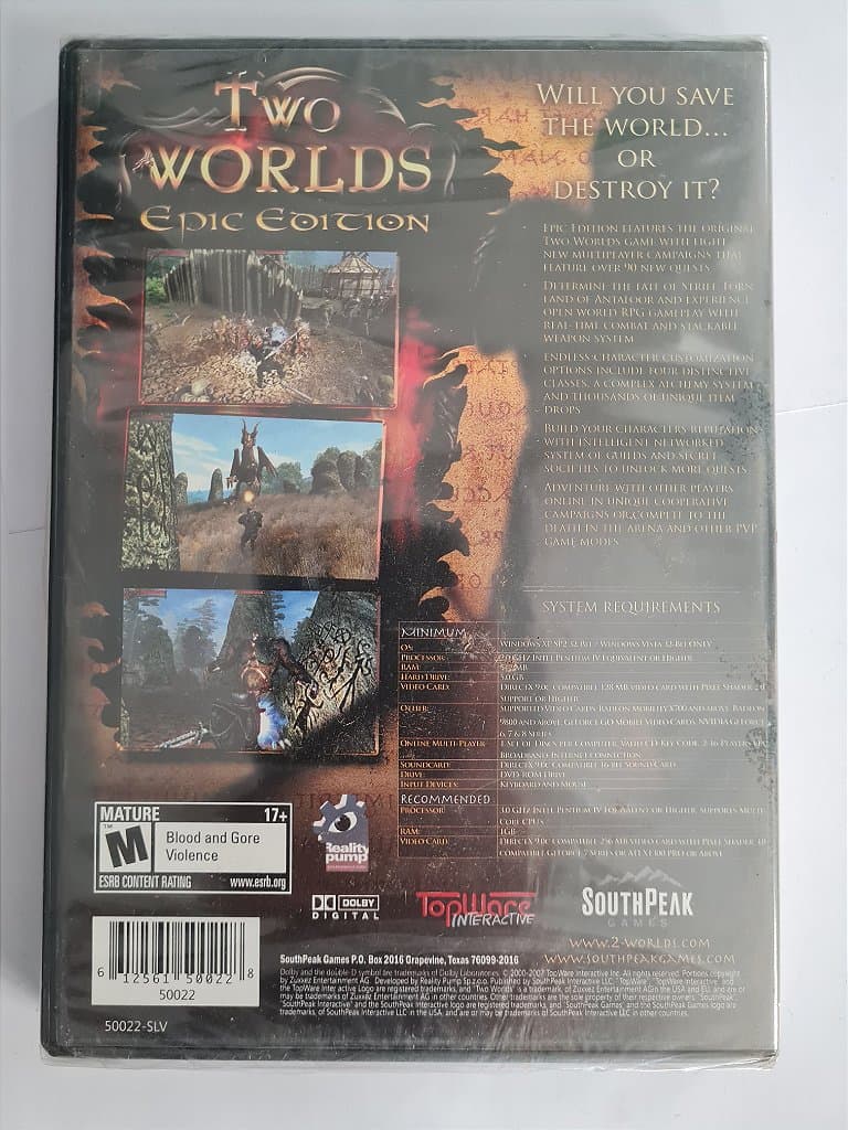 Jogo Pc Two Worlds Epic Edition Lacrado Original – imagem 2