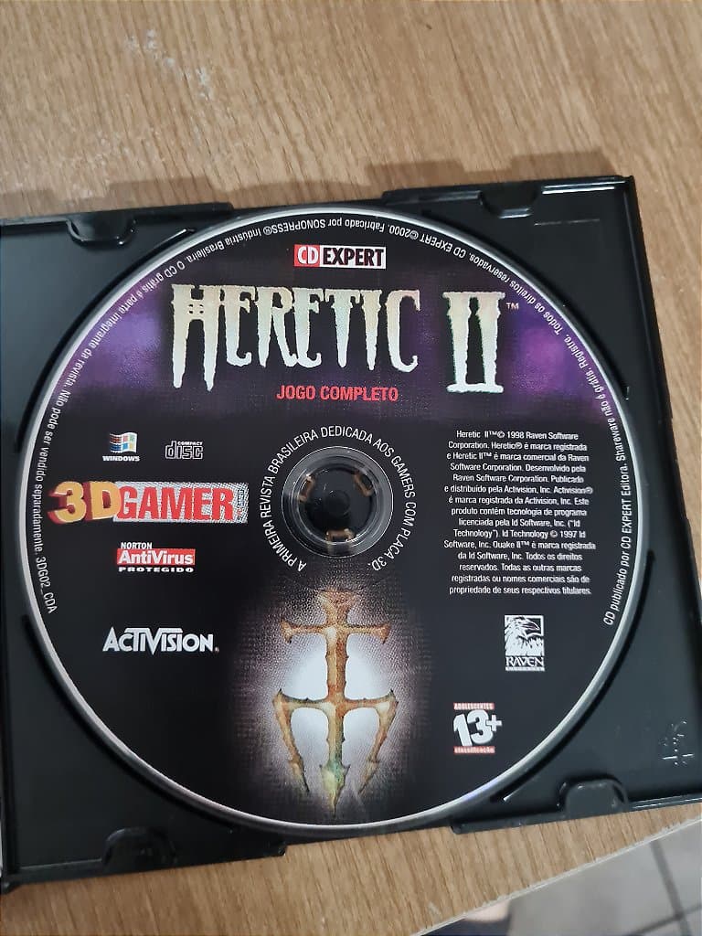 Jogo para PC Cd expert Heretic II Original
