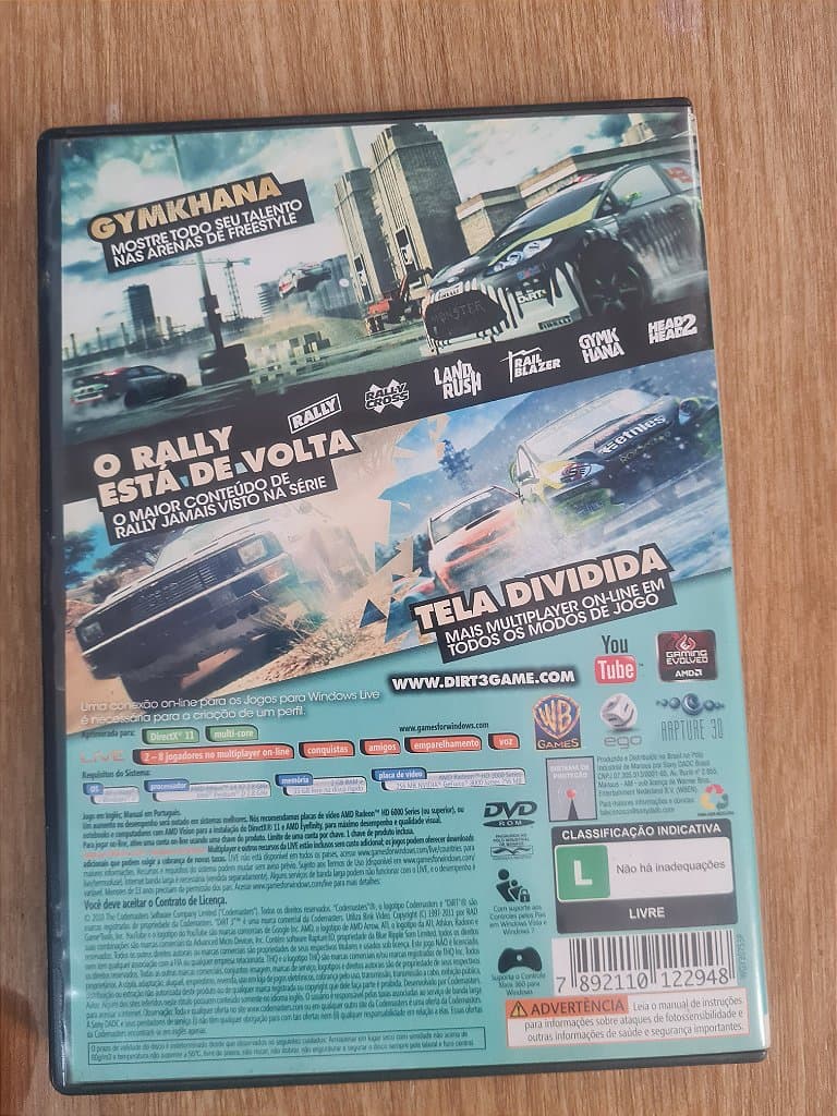 Jogo para PC Dirt 3 LACRADO Original – imagem 2