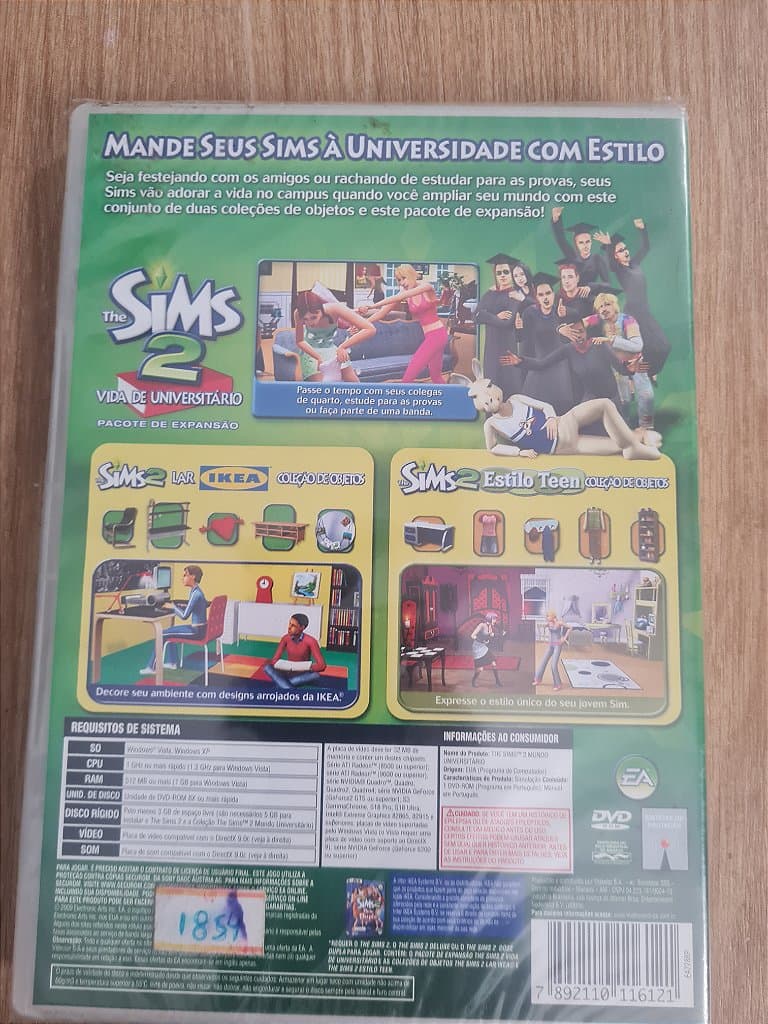 Jogo para PC The Sims 2 Mundo Universitário Lacrado Original – imagem 2