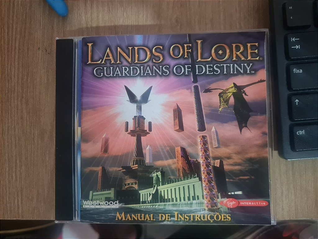 Jogo PC CD Lands of Lore Guardians Destiny Manual Original