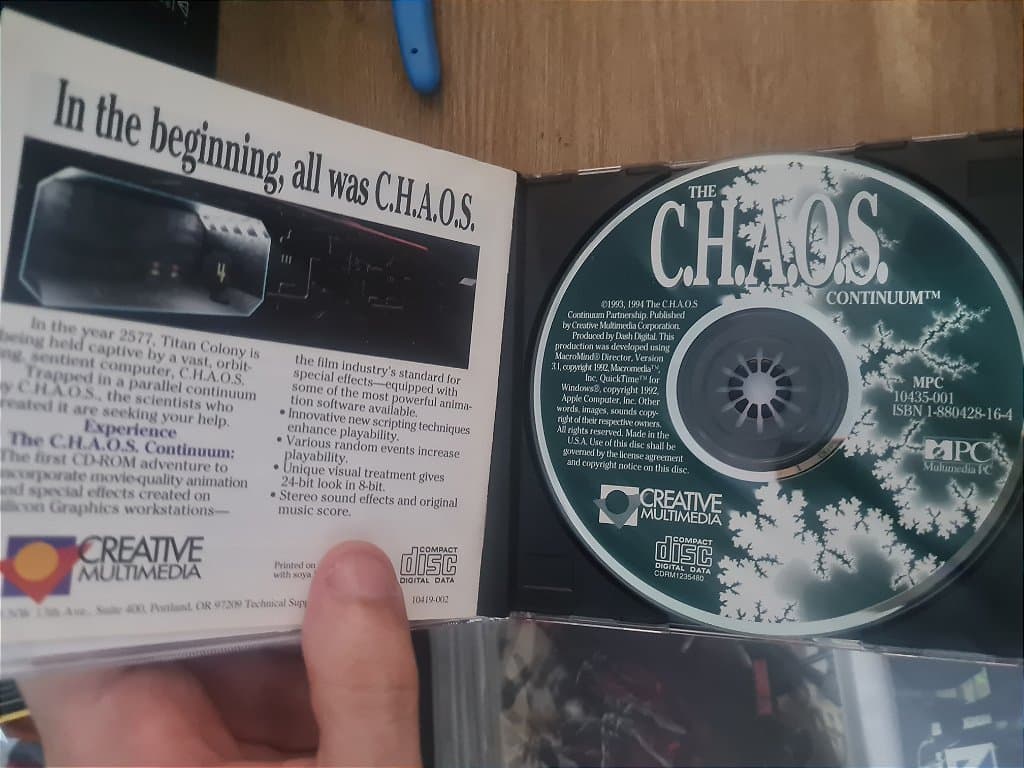 Jogo PC CD The chaos continuum com manual Original – imagem 3