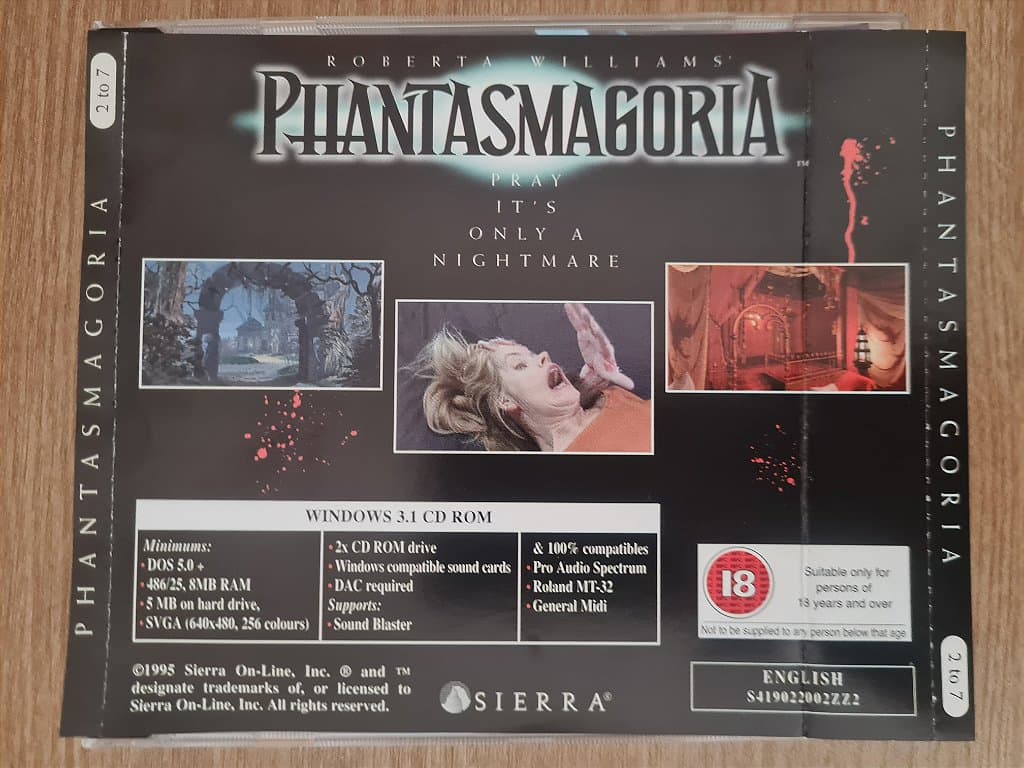 Jogo PC CD Phantamasgoria Com Manual 7cds Original – imagem 3